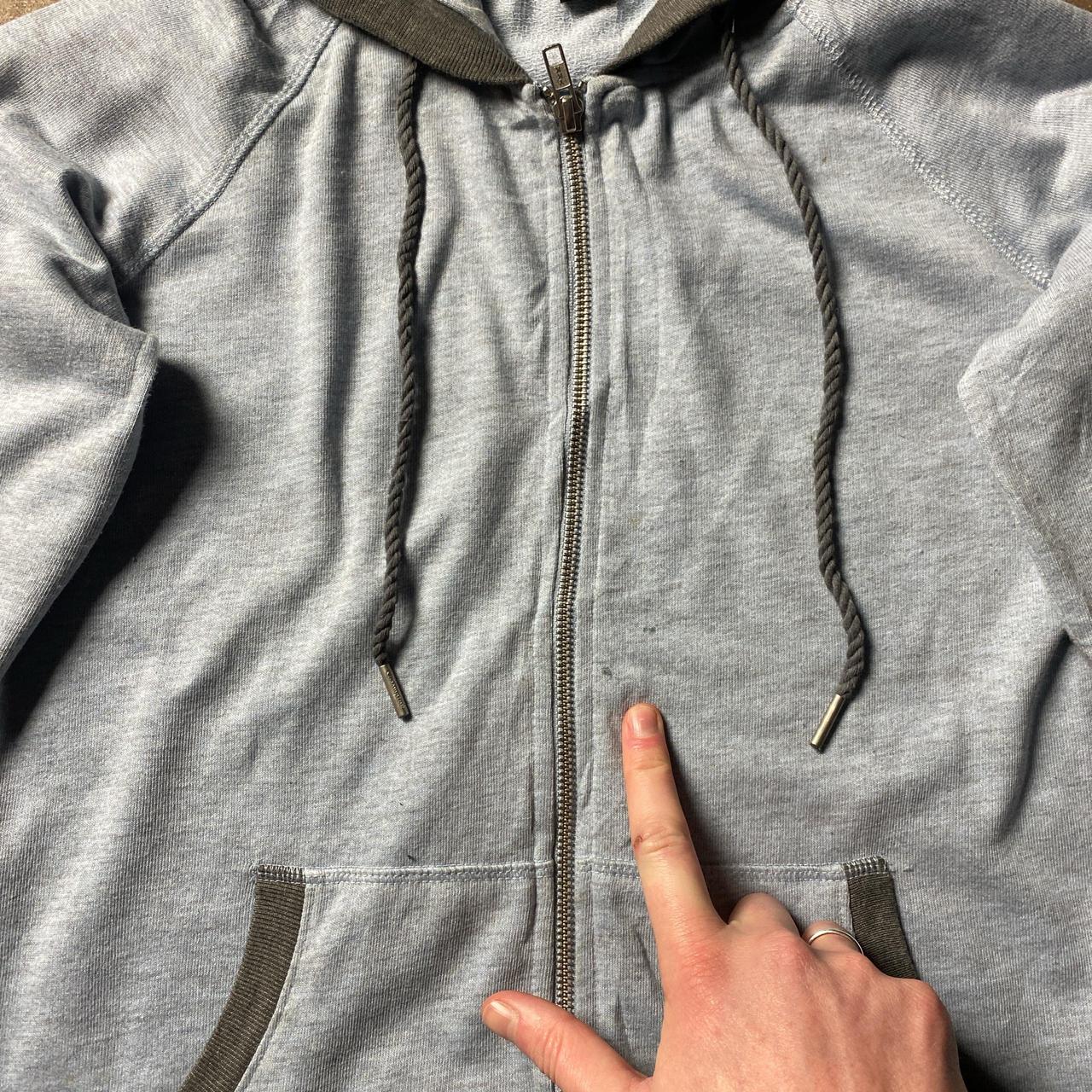 Light Blue Full Zip Champion Hoodie - M