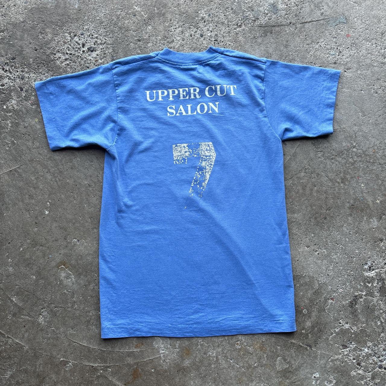 Blue ‘Windham’ graphic single stitch t-shirt - S