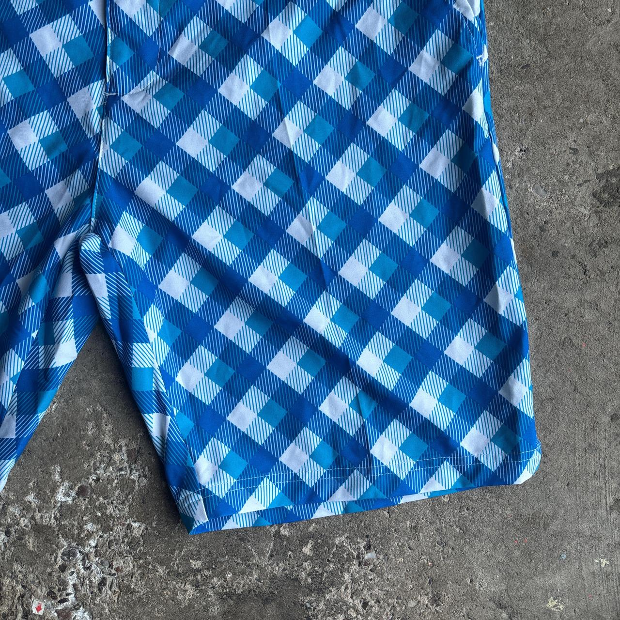 Blue & White Slazenger Patterned Shorts