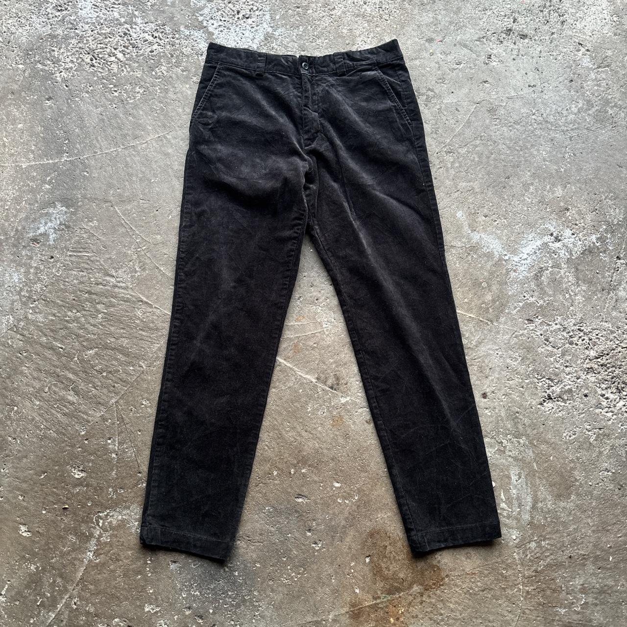 Black H&M corduroy trousers - W32