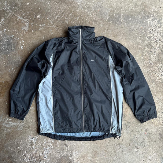 00s Black Nike water repellent rain jacket