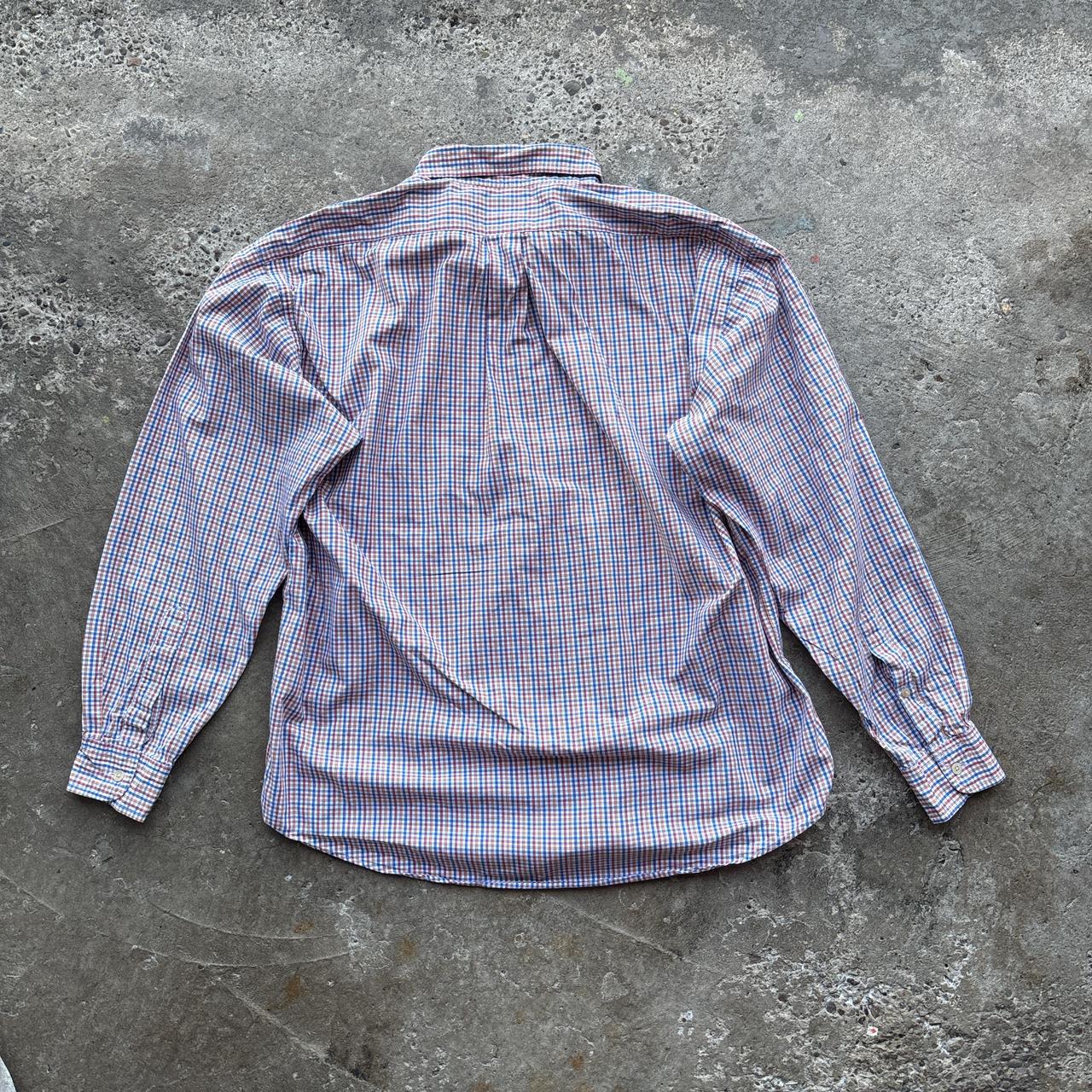 Vintage Chequered YSL shirt with embroidered logo