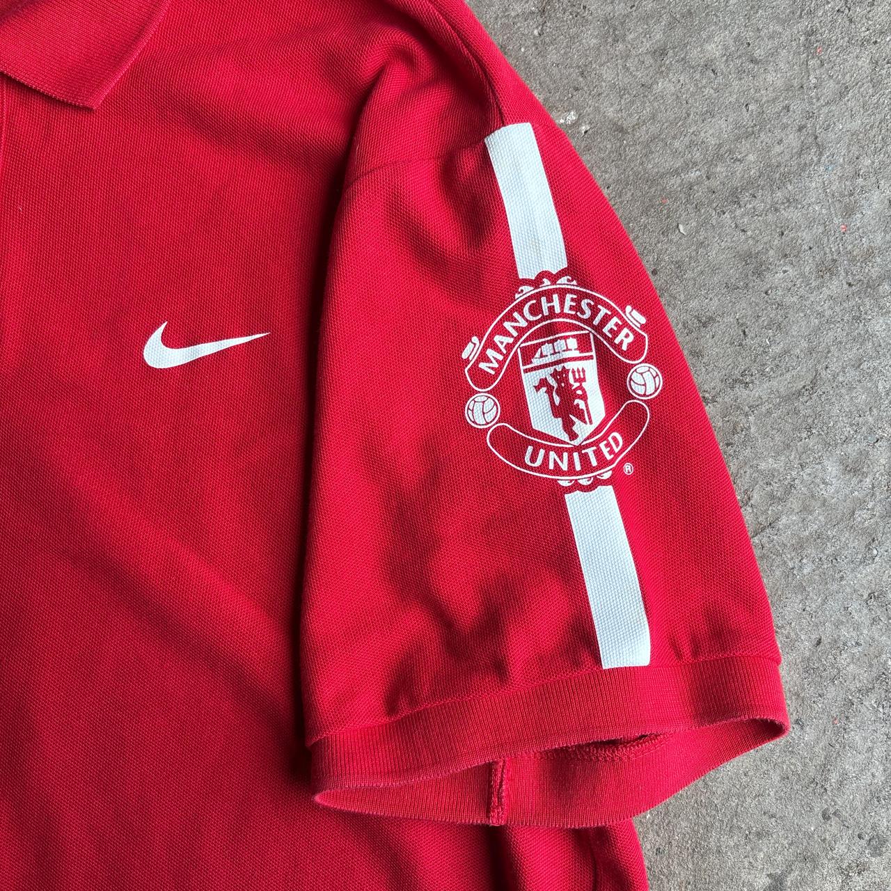 Red Manchester United Nike Polo Shirt