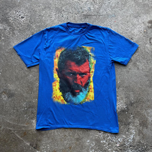 Blue Roy Keane graphic t-shirt