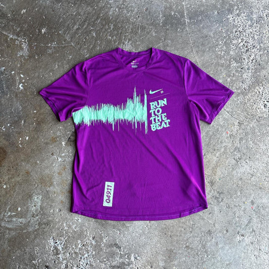 Purple Nike Running Dri-Fit T-Shirt