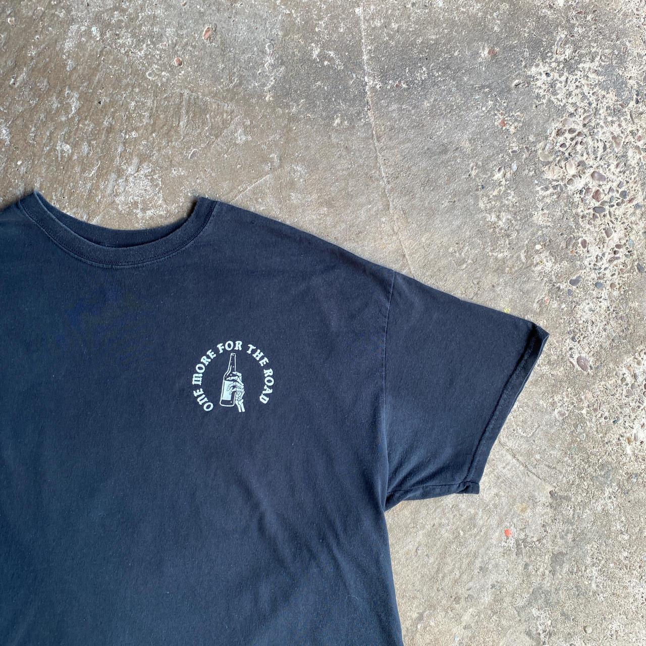 Black Graphic Beer T-Shirt - XL