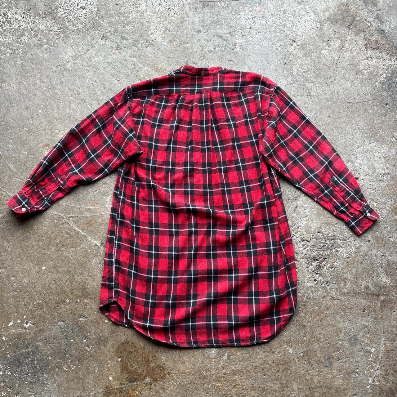 Red and black Ralph Lauren chequered shirt dress - S