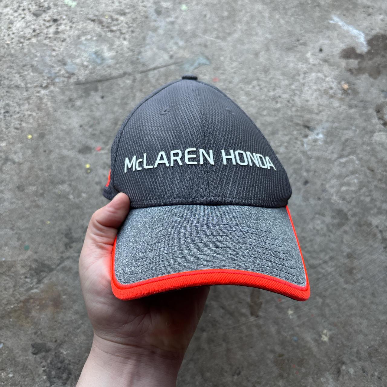 New Era Curved Brim 9FORTY Fernando Alonso McLaren Racing Formula 1 Grey Adjustable