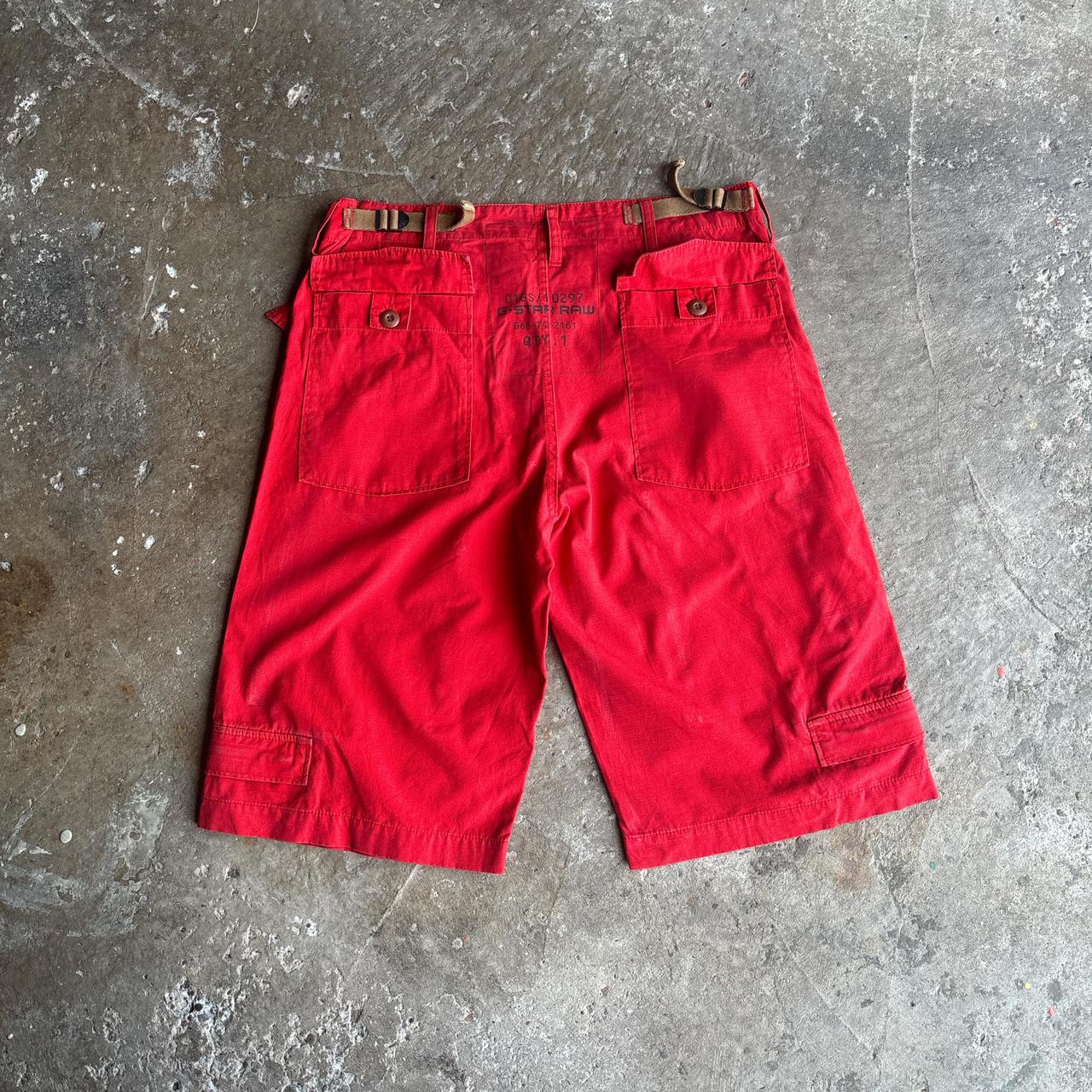 Red Cotton G-Star RAW Shorts - W36