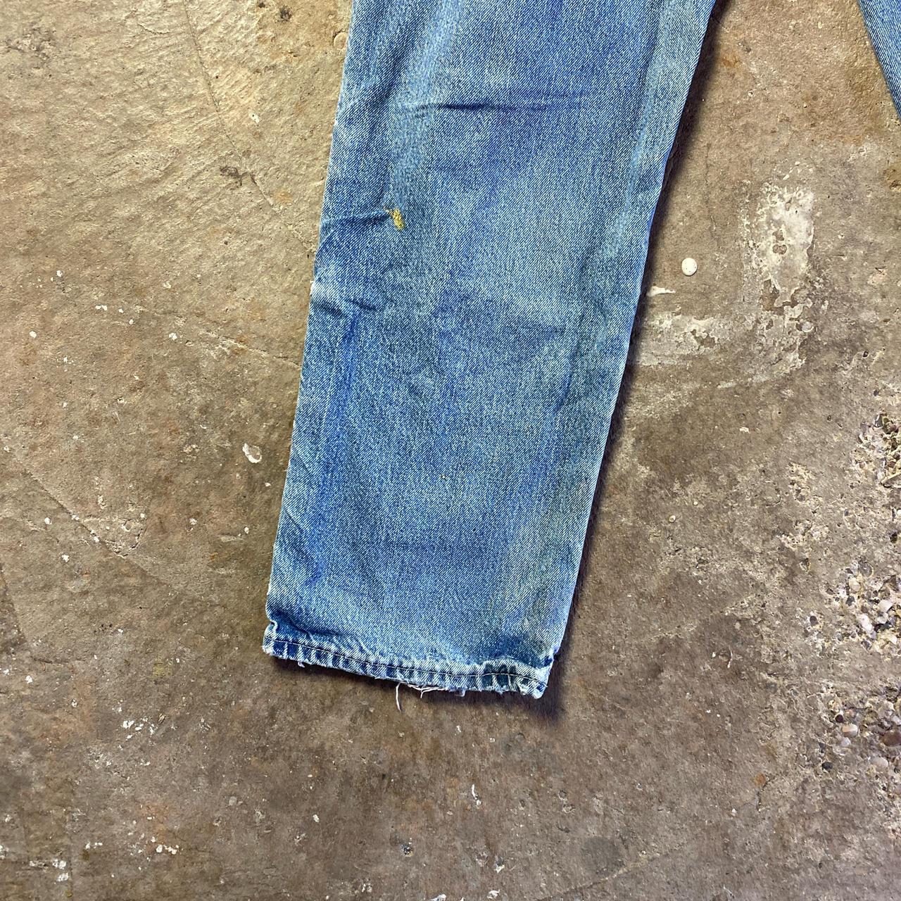 Blue Dickies Distressed Double Knee Jeans - W34
