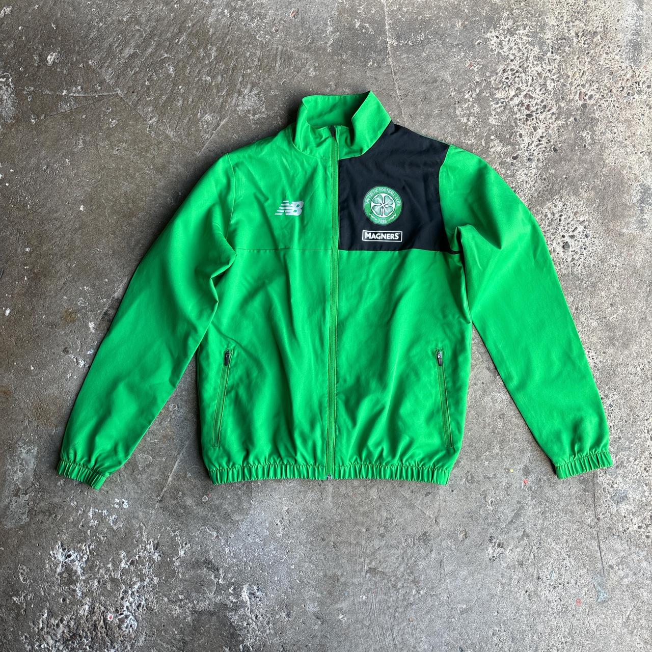Green Celtic New Balance 2015-16 Football Full Zip Jacket