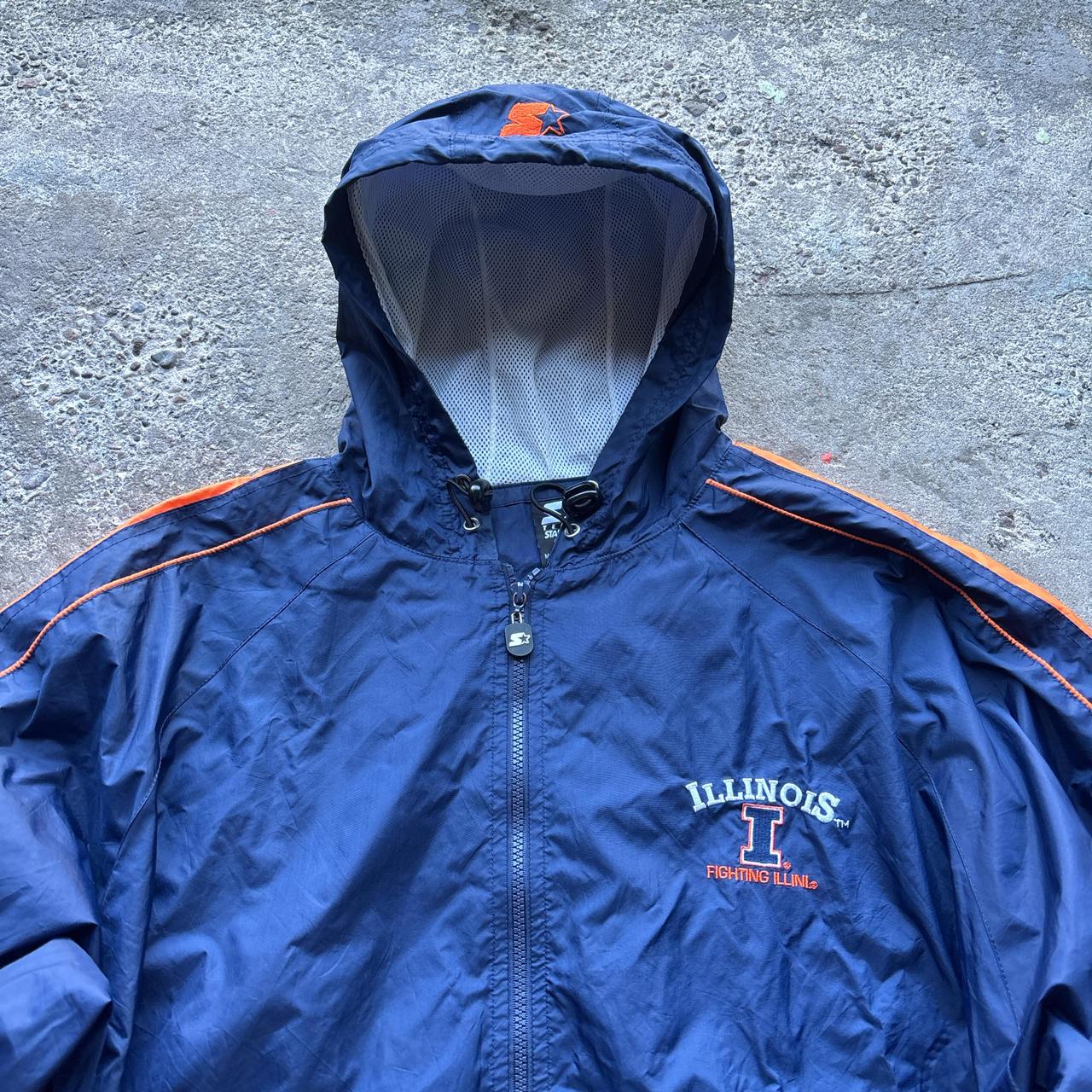 Vintage Navy Illinois Starter track jacket - L