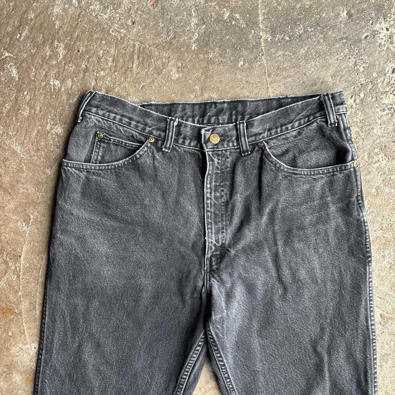 Black Washed Denim Lee Jeans - W36