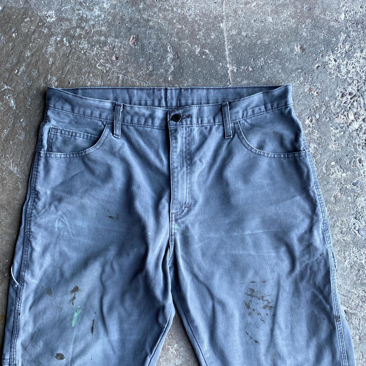 Grey Dickies Distressed Carpenter Trousers - W36