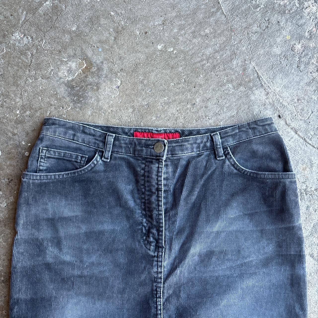 Navy Corduroy French Connection / FCUK y2k Pencil Skirt