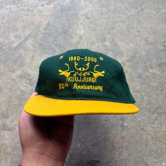 00s Green and yellow vintage snapback