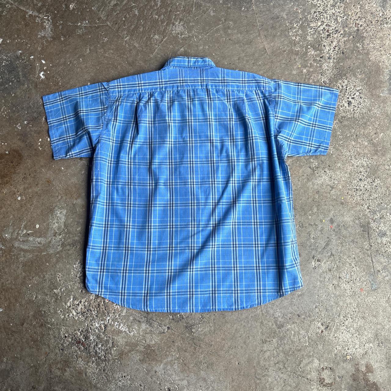 Blue Checkered Lacoste Vintage Shirt
