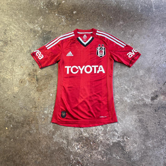 Red Adidas Beşiktaş 2012/13 Third Football Shirt - S