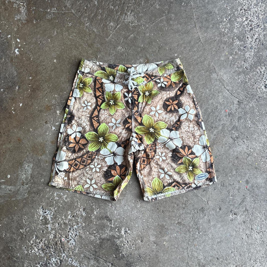 Multi-Coloured Flower Print Billabong Swim Shorts