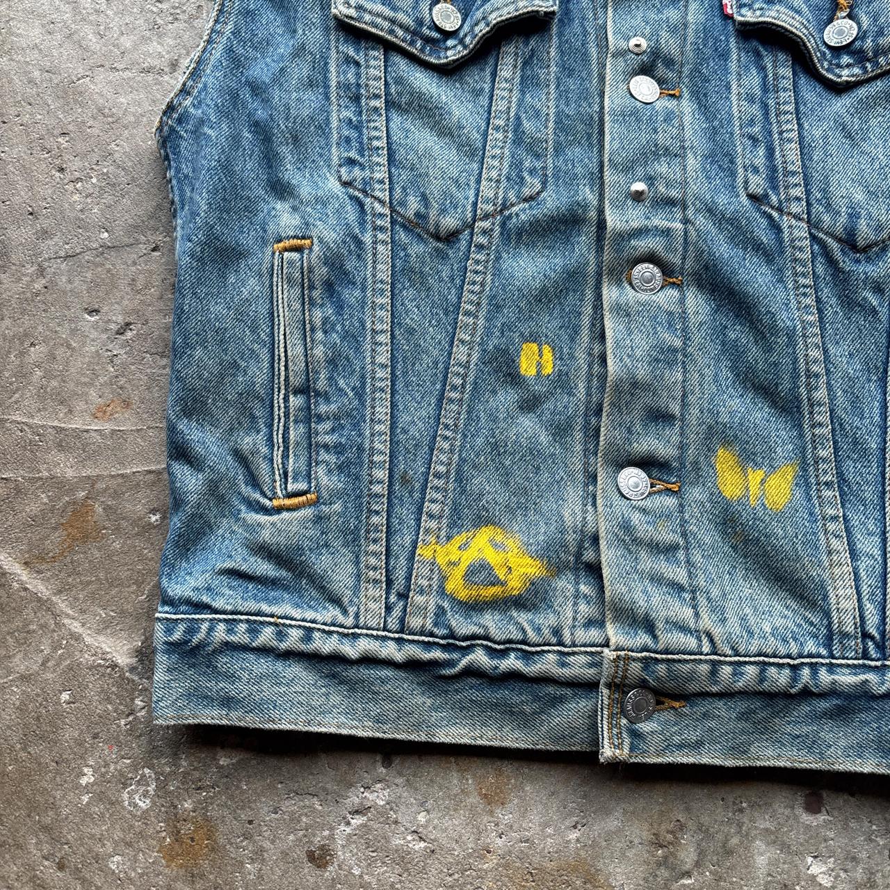 Crazy Punk Cat Levi’s trucker vest