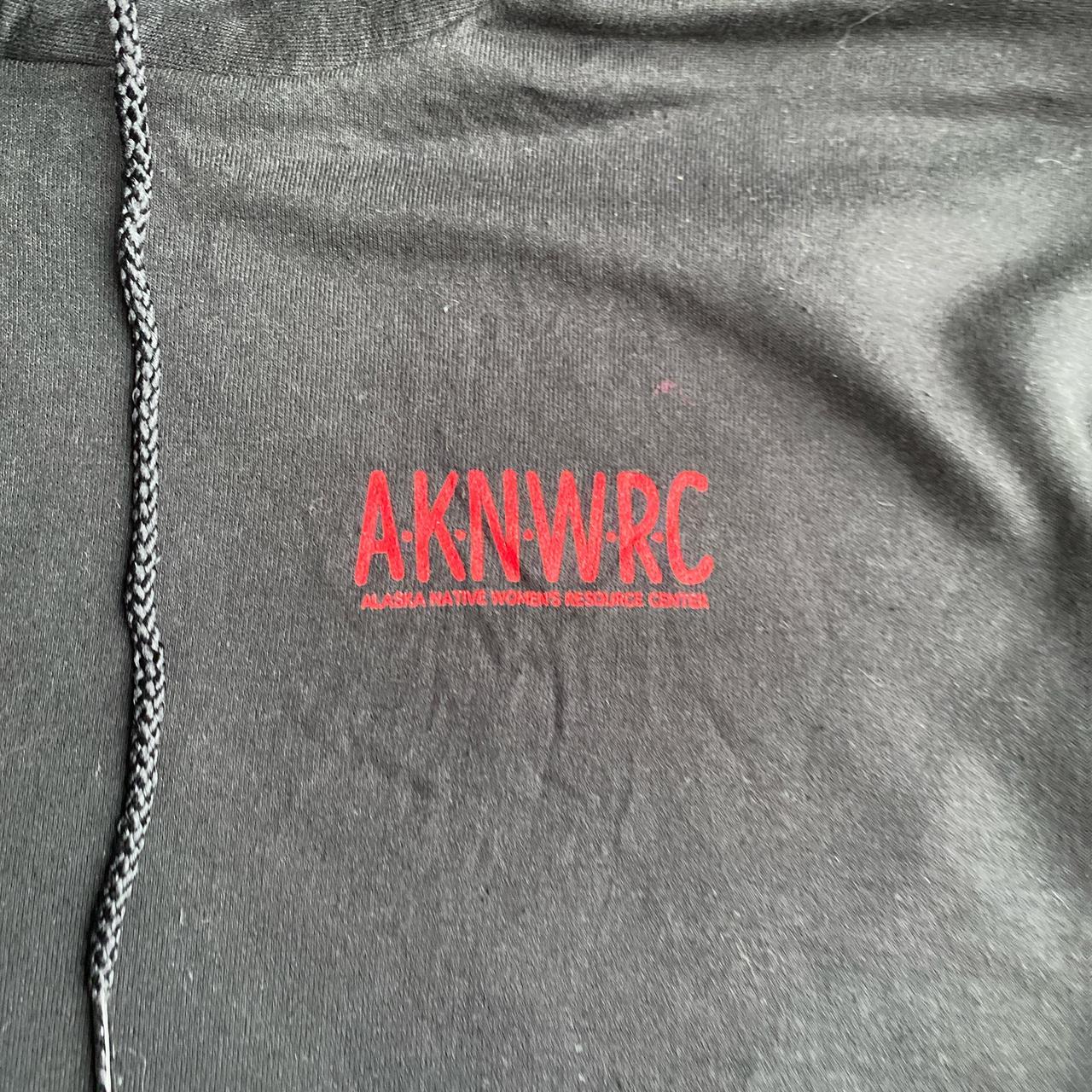 Black & Red Graphic Champion Hoodie - XL