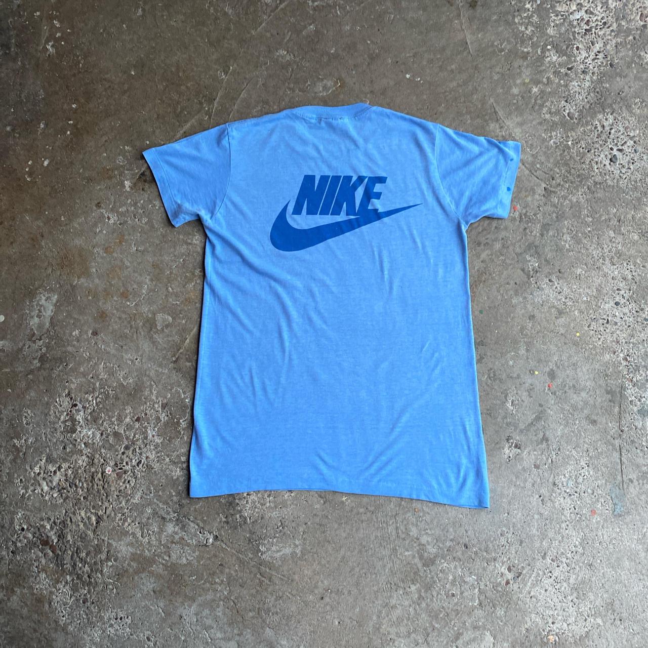Vintage ‘85 Blue Nike Graphic Single Stitch Running T-Shirt - S