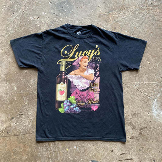 Black Lucy’s Wine graphic t-shirt