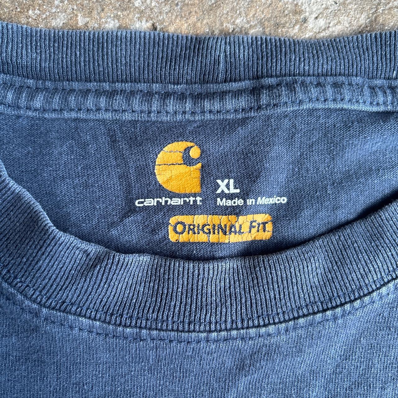 Navy Long-Sleeve Carhartt T-Shirt