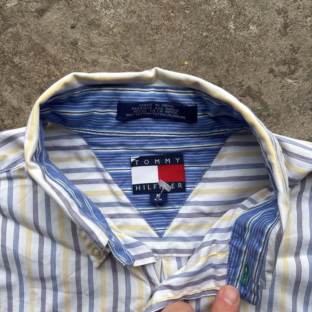 White Tommy Hilfiger striped shirt