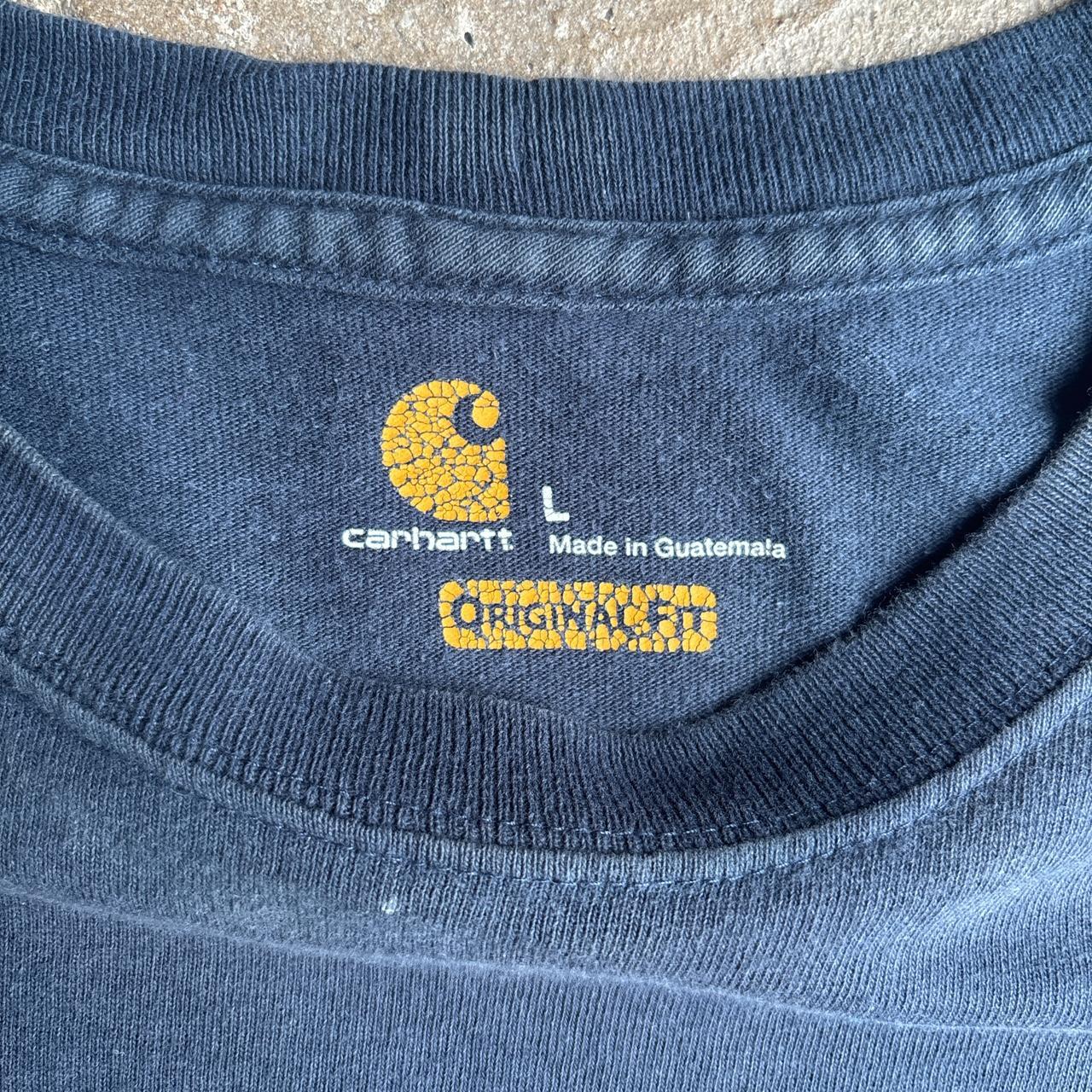 Navy Paint Splattered Carhartt T-Shirt
