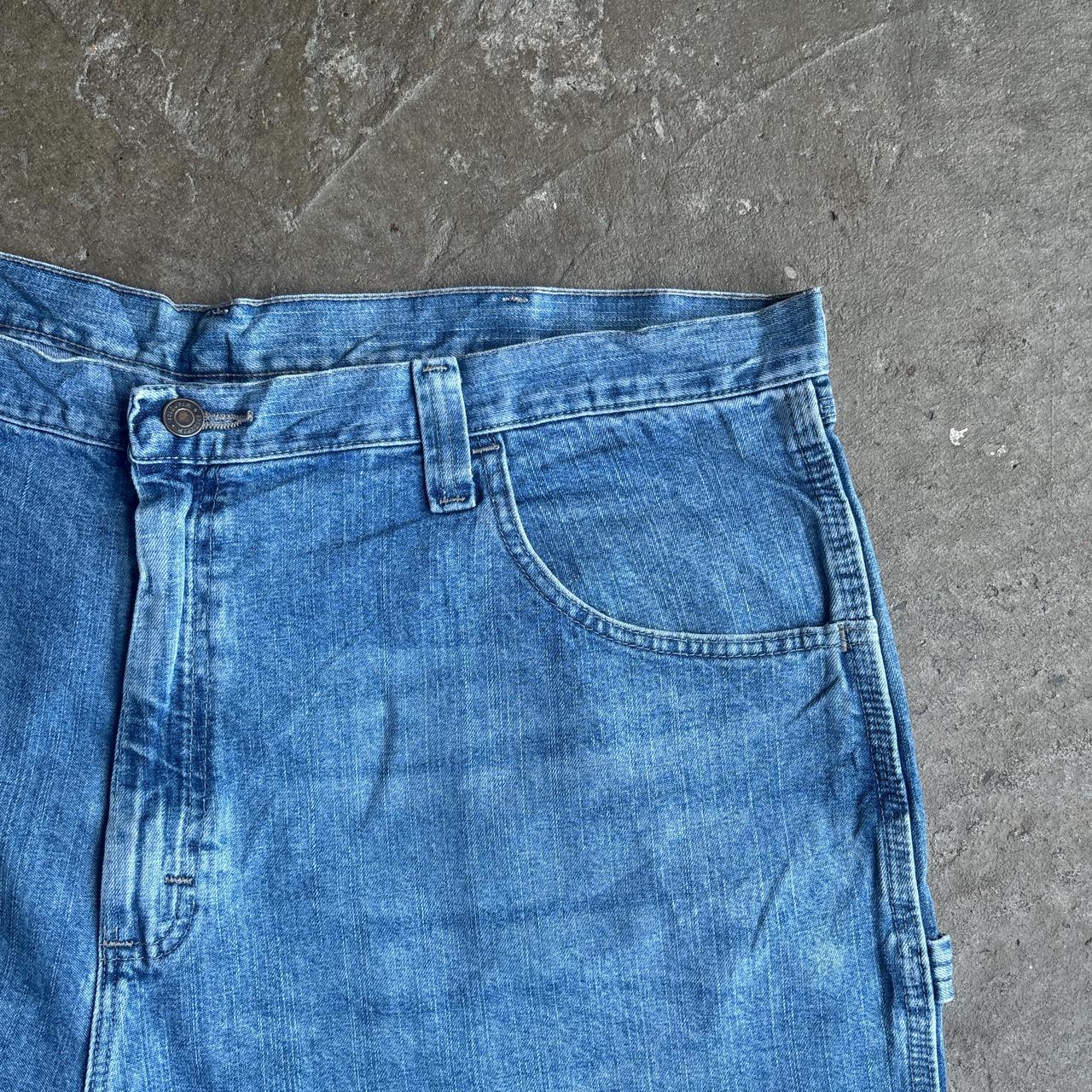 Blue Denim Wrangler Carpenter Jean Shorts