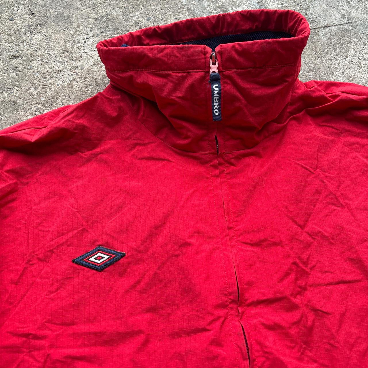 Red Umbro windbreaker track jacket
