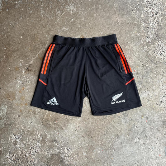 Black Adidas All Blacks Rugby Shorts - L