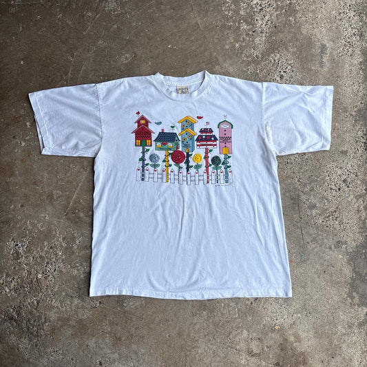 White Vintage Graphic T-Shirt - XL