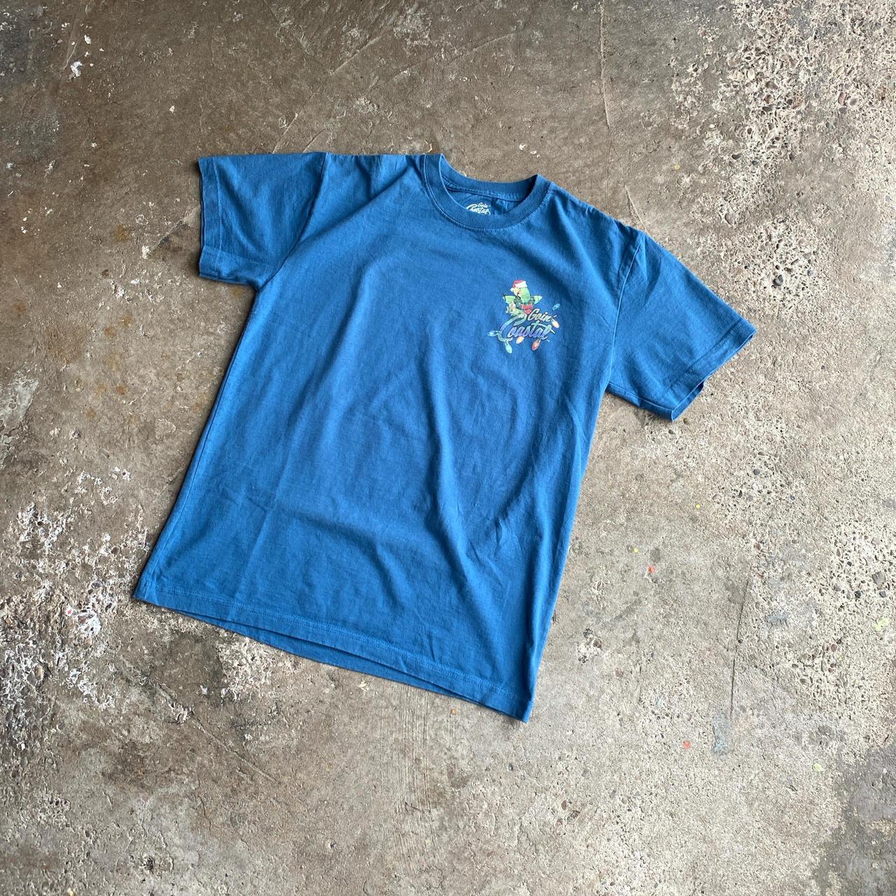 Blue ‘Goui Coastal’ Print Bar T-Shirt
