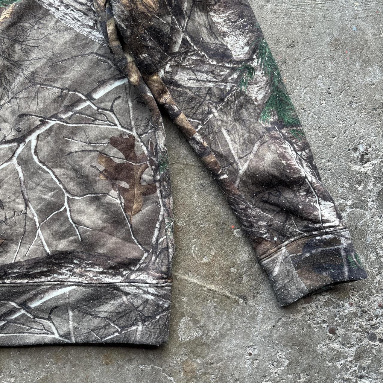 Realtree camo hoodie with pink logo - L