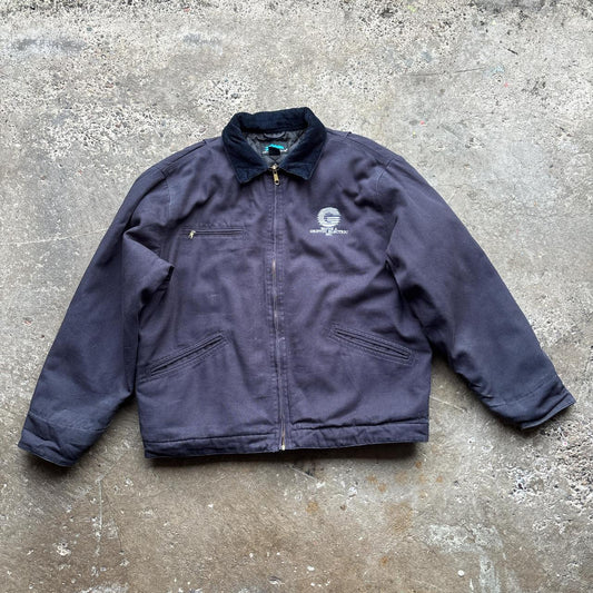 Navy Tri-Mountain workwear jacket - L