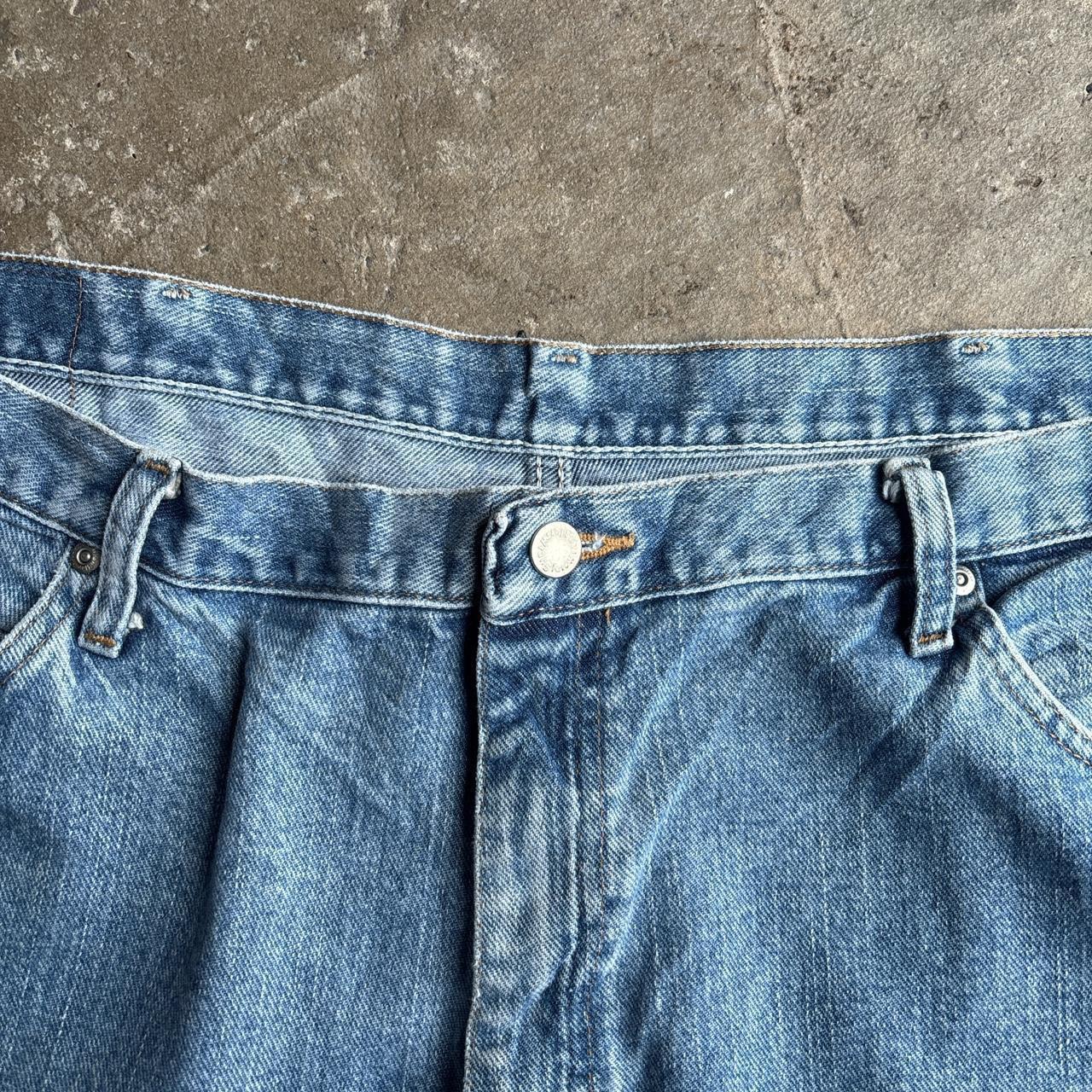 Blue Relaxed Fit Wrangler Denim Jeans - W42