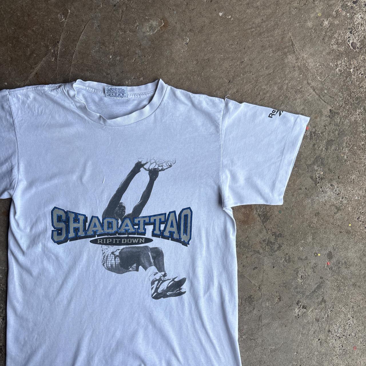 Vintage White Reebok ‘Shaqattaq’ Graphic T-Shirt - M