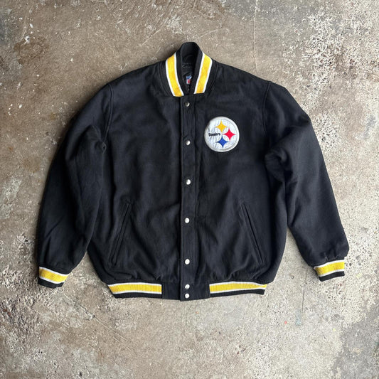 Black & Yellow Pittsburgh Steelers Bomber Jacket - 2XL