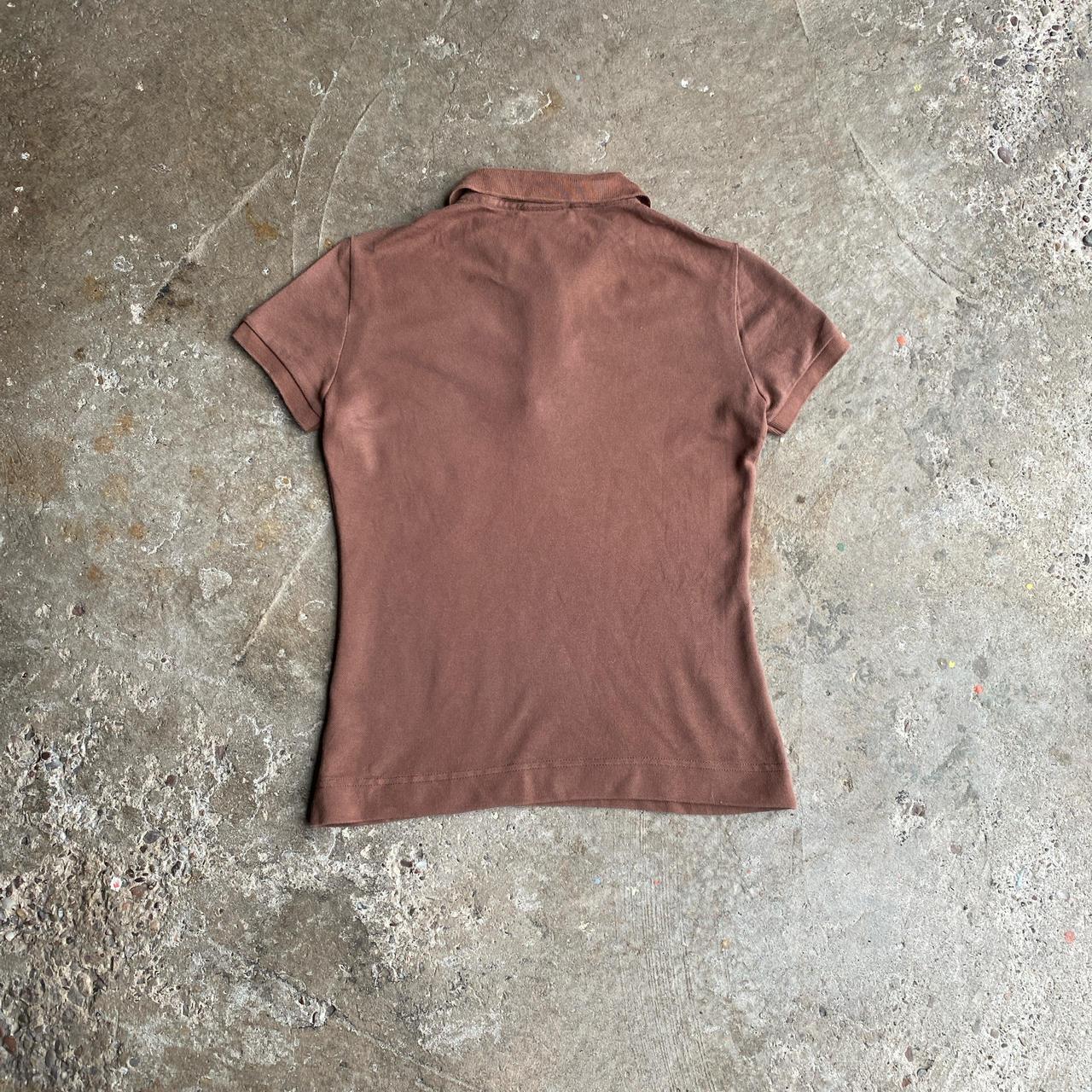 Brown Lacoste Polo Shirt - XS (women’s)