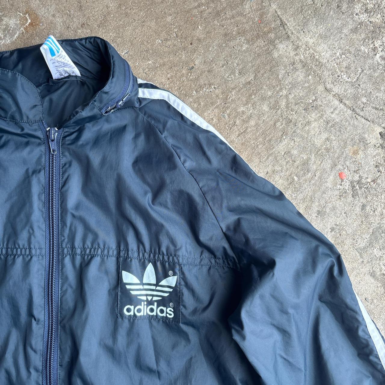 Navy Blue Adidas Windbreaker - 12 (women’s)