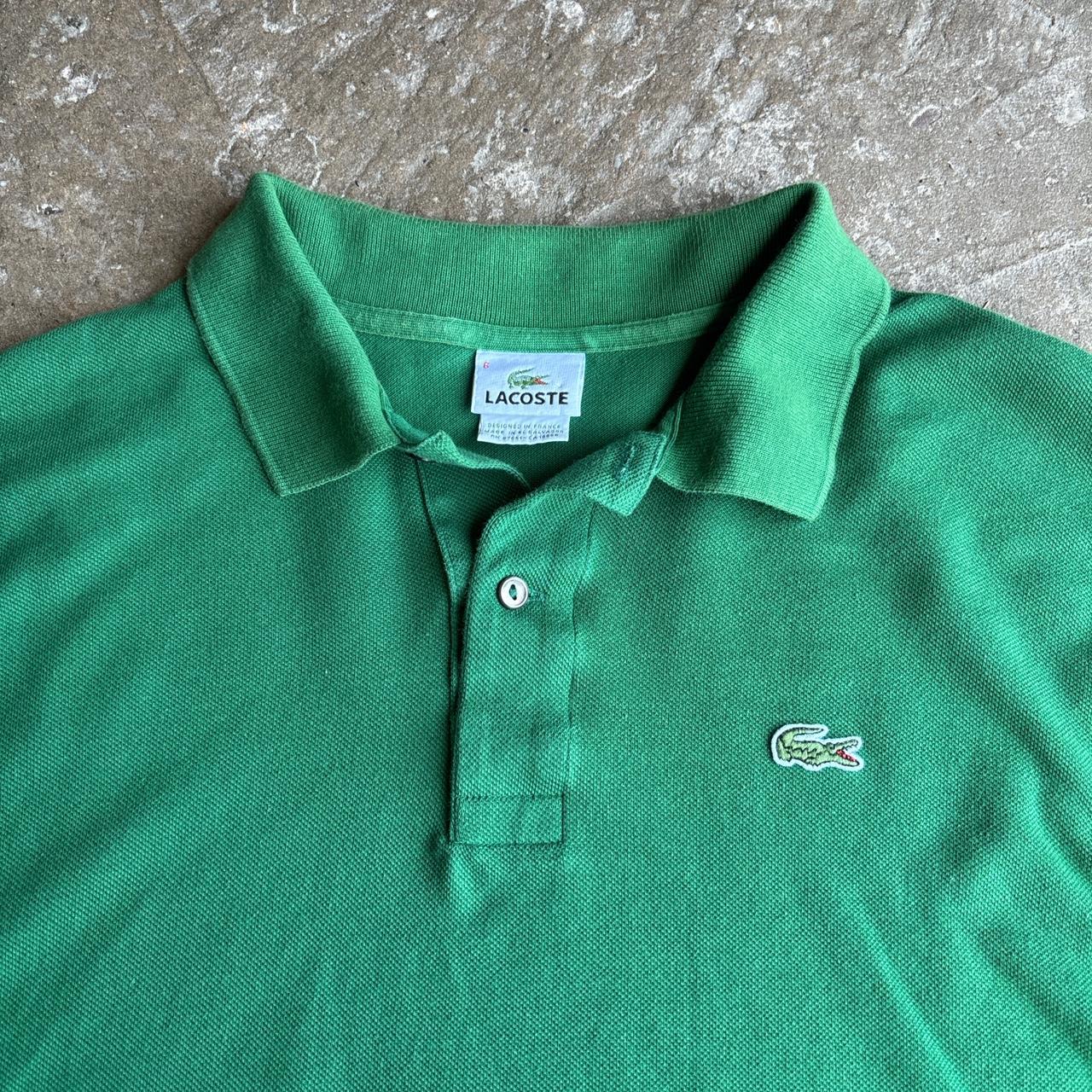 Green Lacoste polo shirt