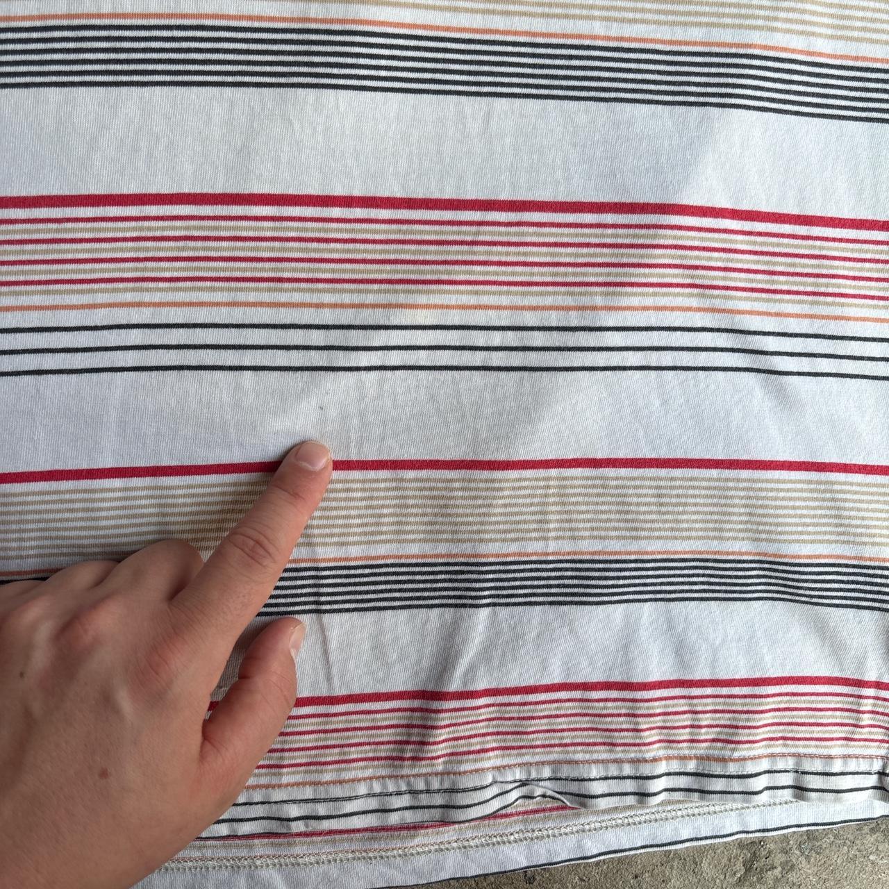 00s Animal striped Polo shirt