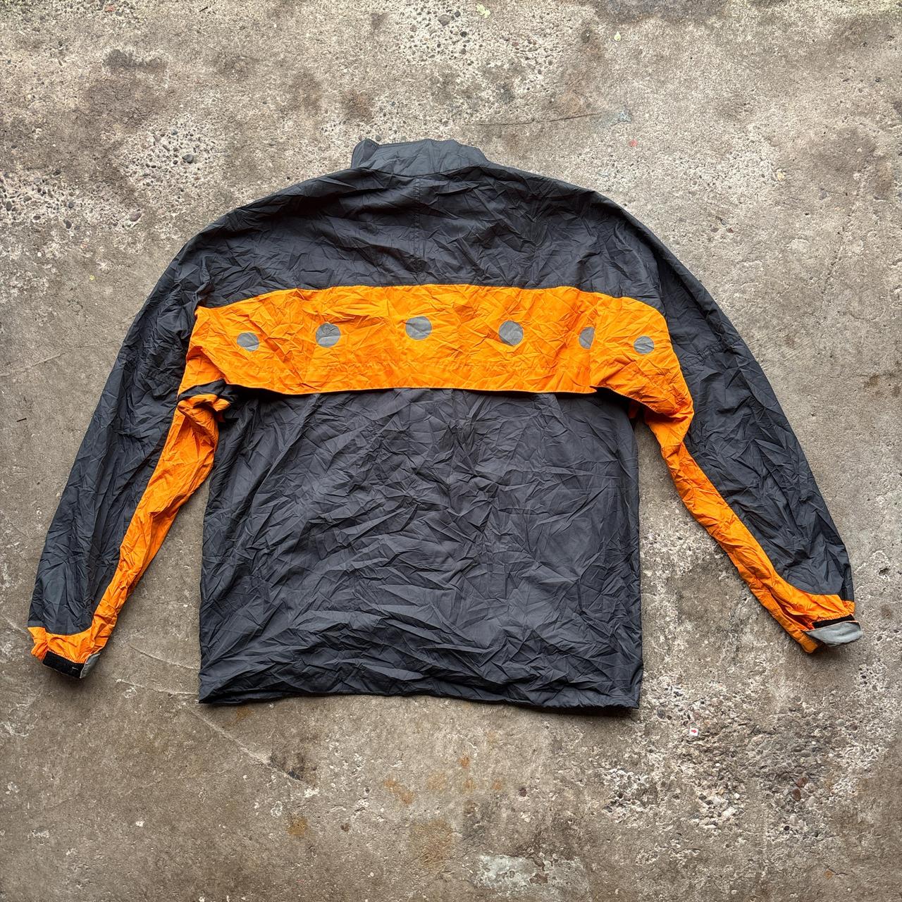 90s Nike black and orange windbreaker jacket
