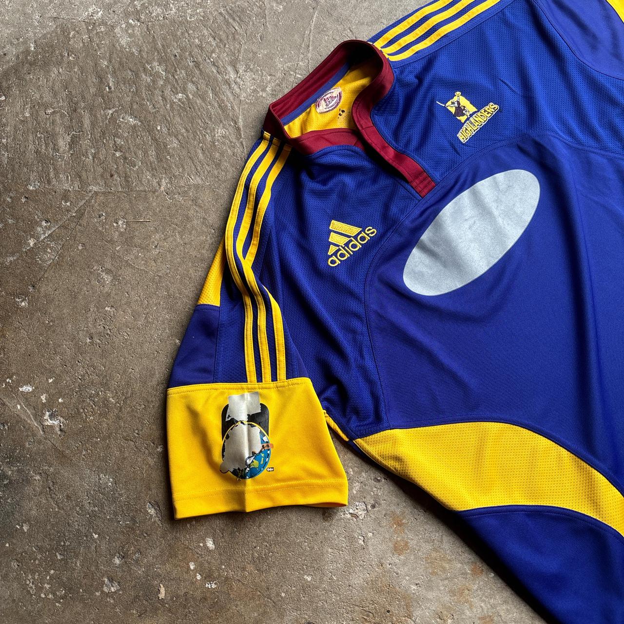 2000’s Blue Highlanders Adidas Rugby Union Shirt - XL