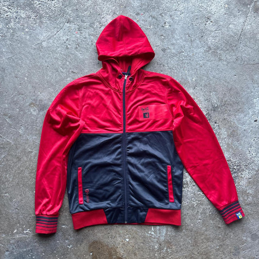 Red and black GioGoi zip-up hoody