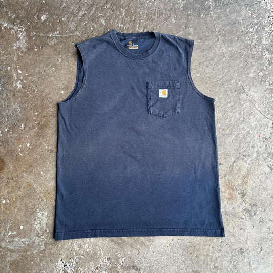 Washed Navy Carhartt vest - L