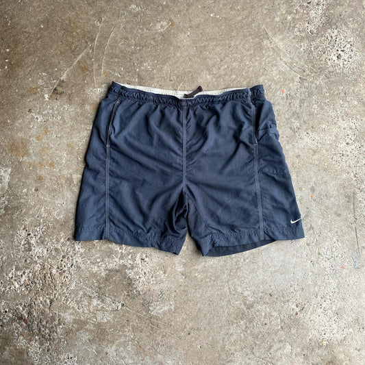 Vintage Grey Nike Swimming Shorts - L