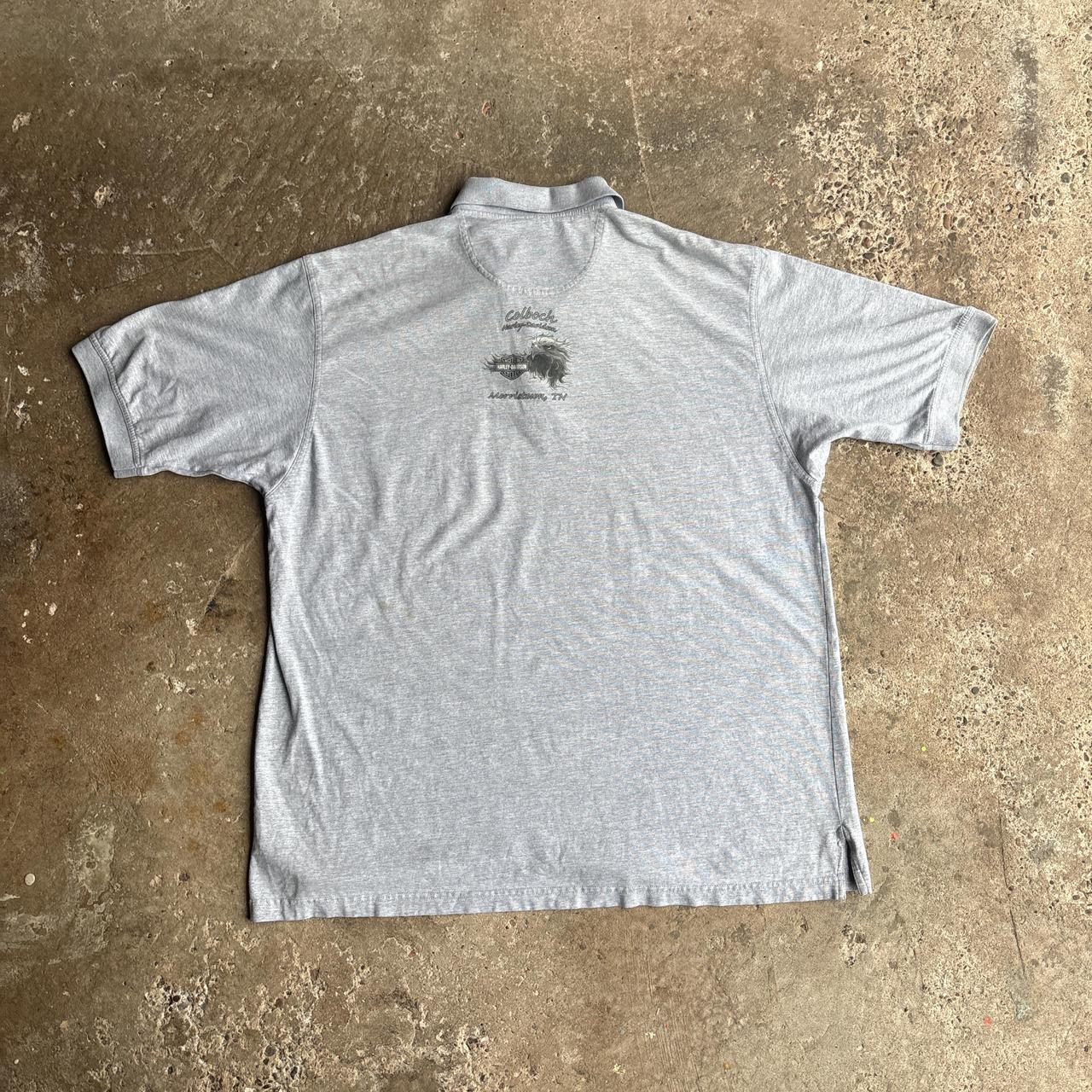 Grey Harley Davidson Polo Shirt - XL
